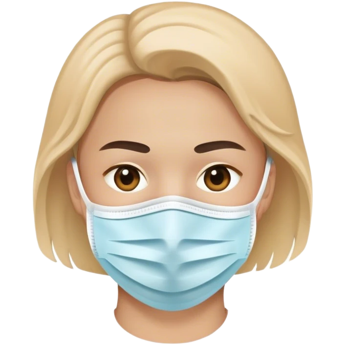 Human with face mask emoji