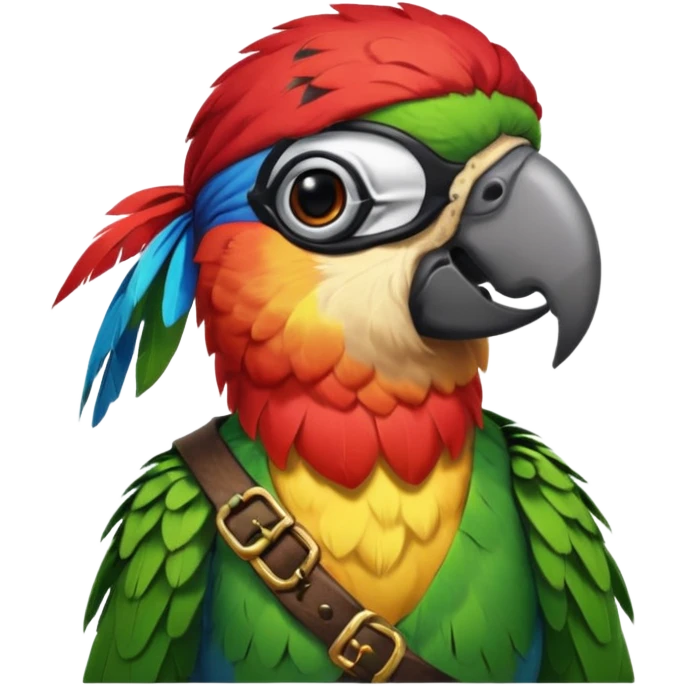 pirate and parrot emoji