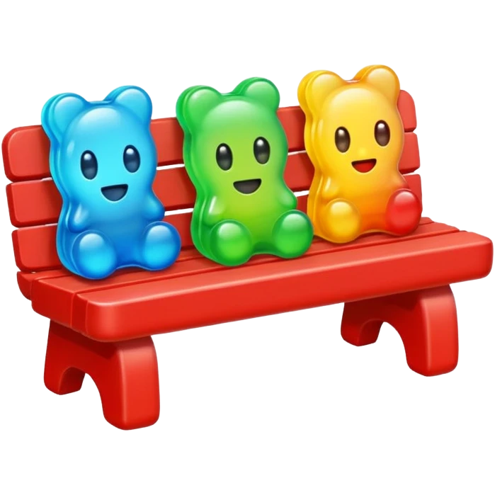 Gummy bench emoji