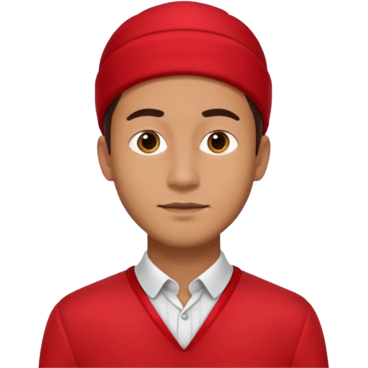 4k high quality medic man dress in red emoji