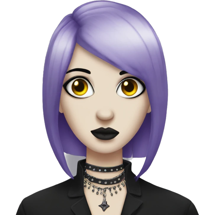 Goth with piercings  emoji