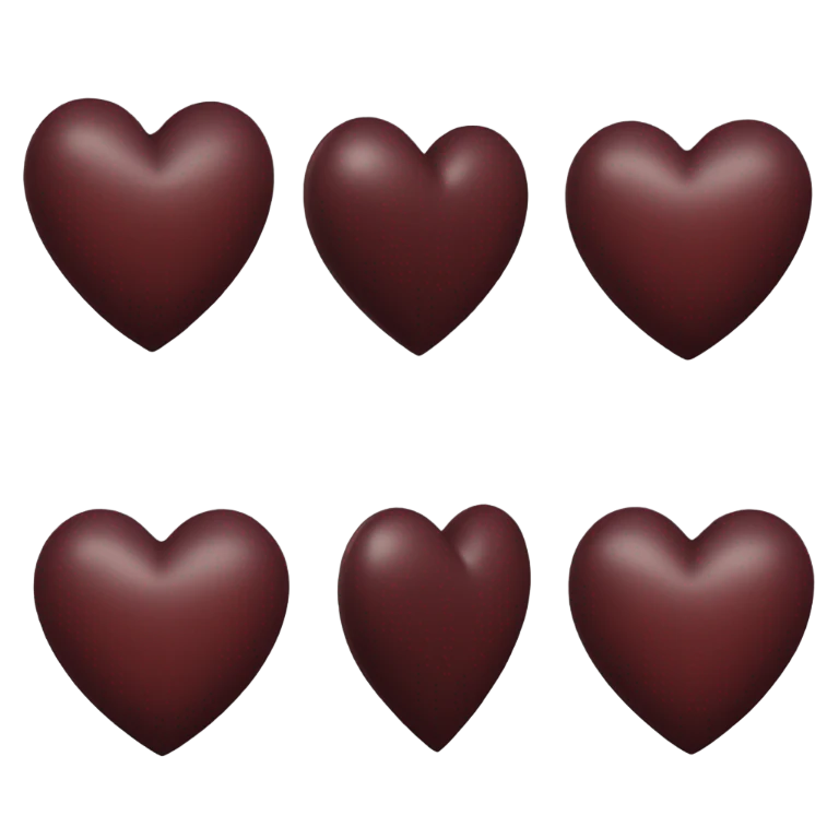 dark red heart  emoji