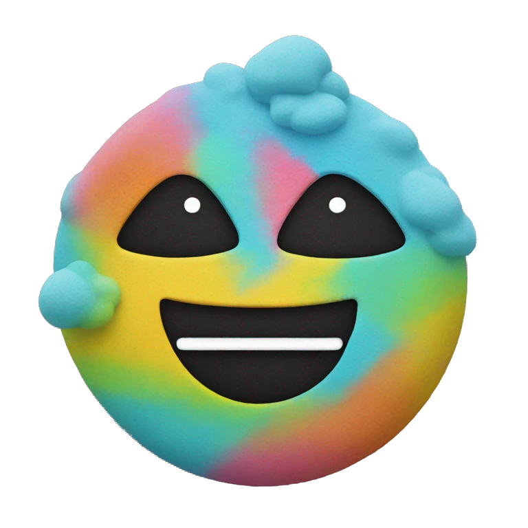 Colourful chalk emoji