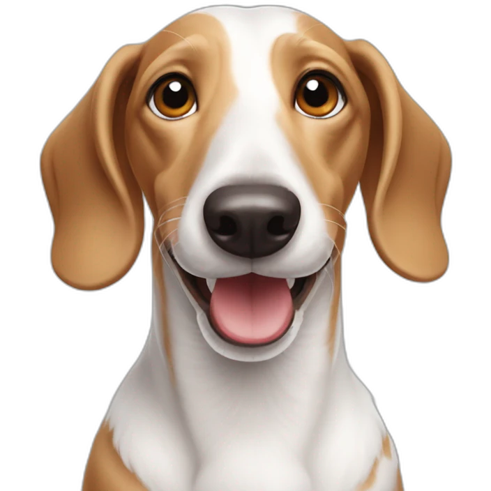 happy-white-Dachshund emoji