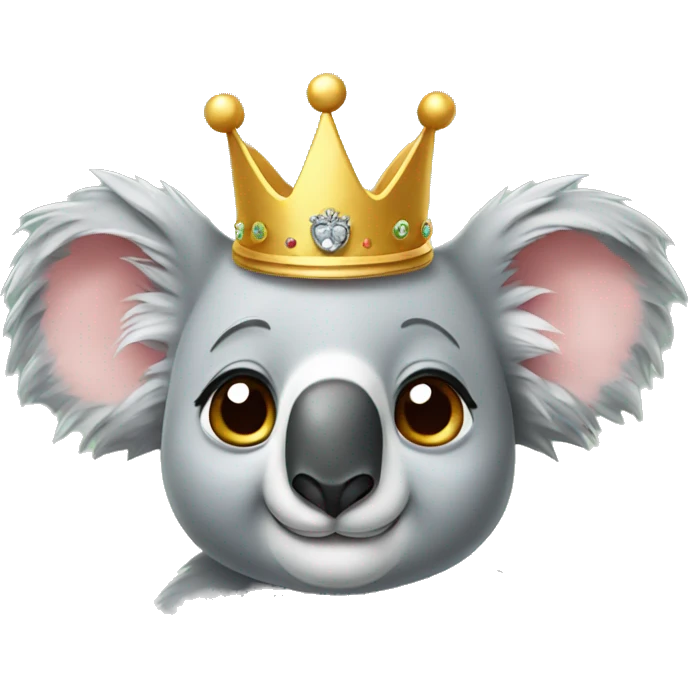 Koala with crown  emoji