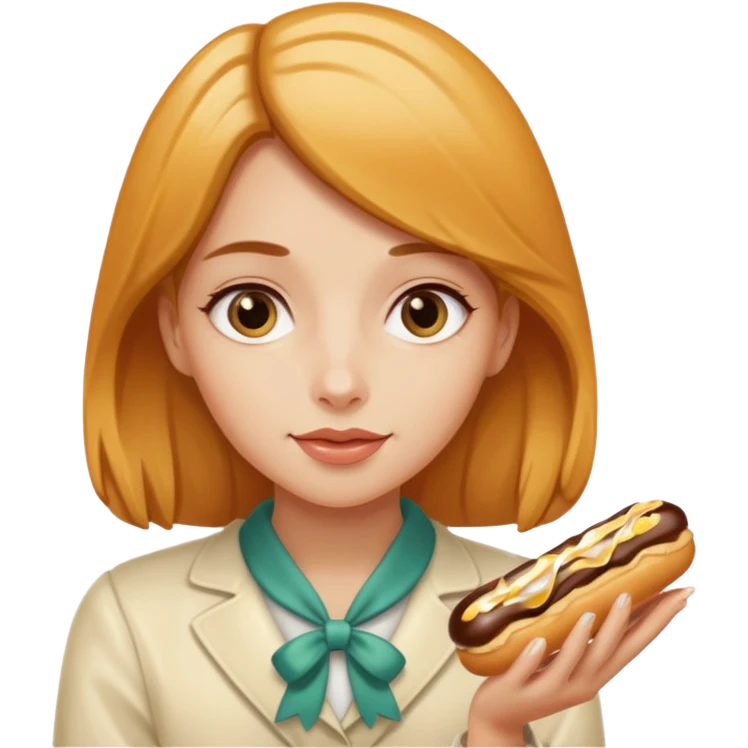 Butterscotch éclair girl emoji