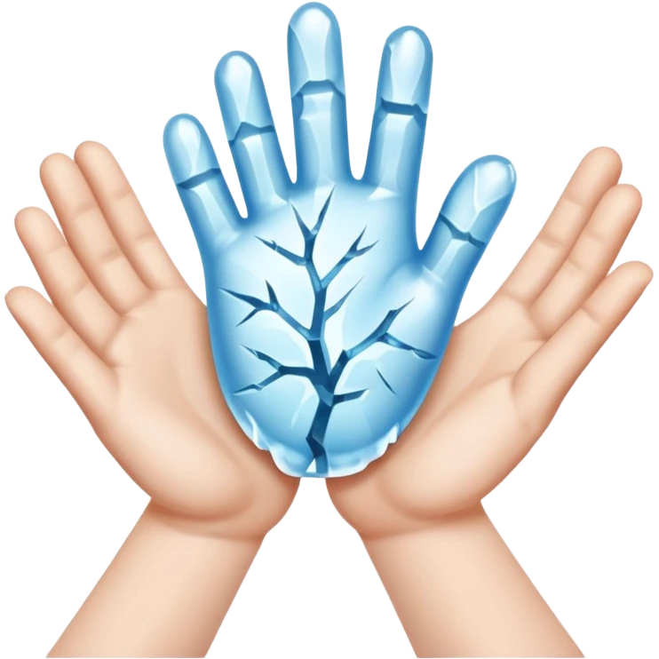 frozen hands emoji