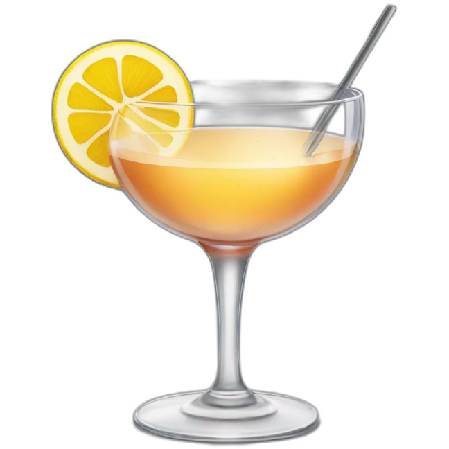 cocktail in coupe glass emoji