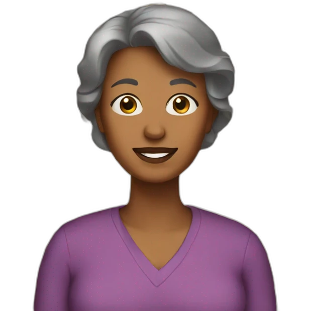 56 year old brown mom emoji