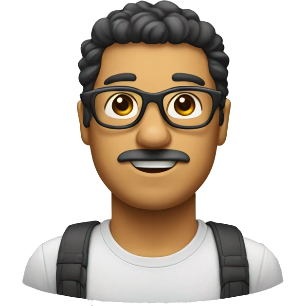 Ladrón con lentes emoji