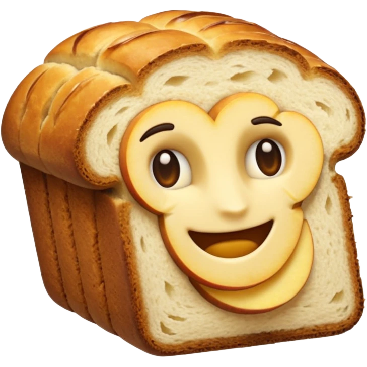 apple bread emoji style emoji