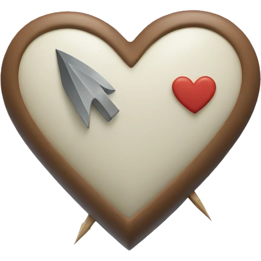 White heart with a arrow in it emoji
