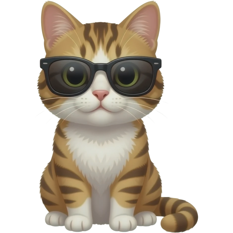 Cat wearing sunglasses emoji