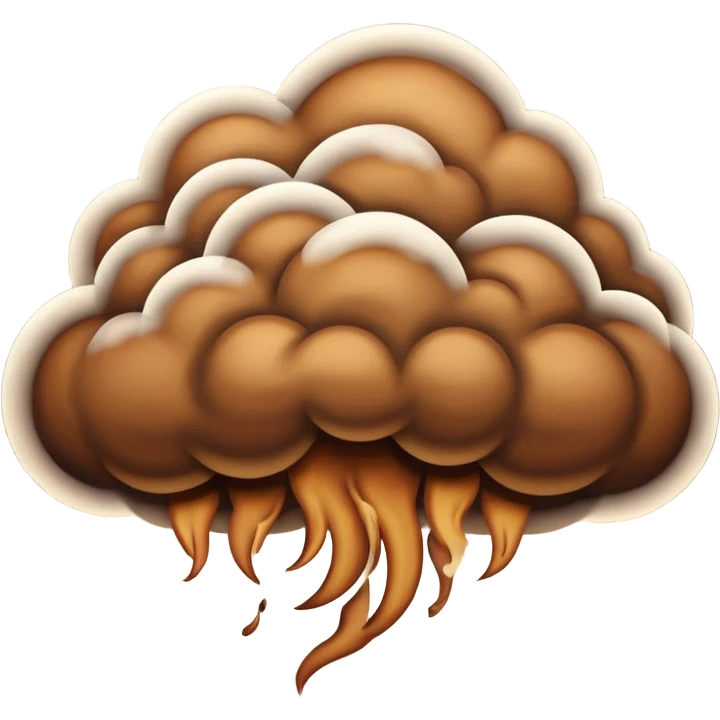brown cloud emoji