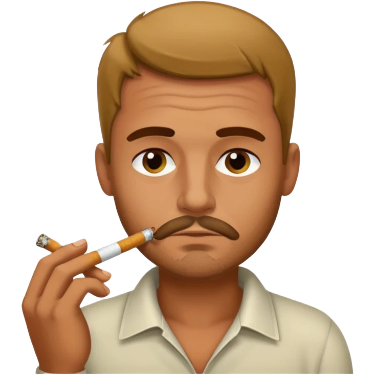 алкоголик с сигаретой emoji