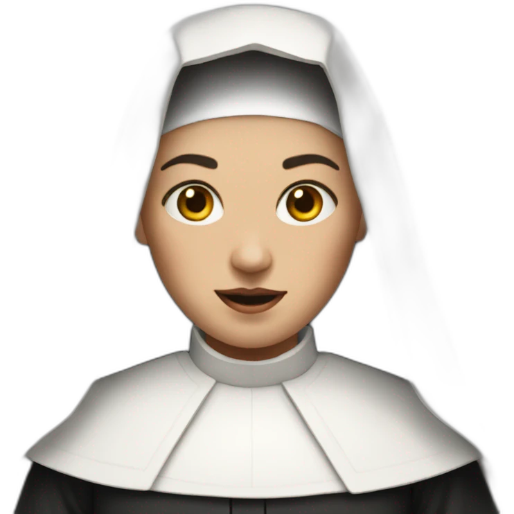 The nun emoji