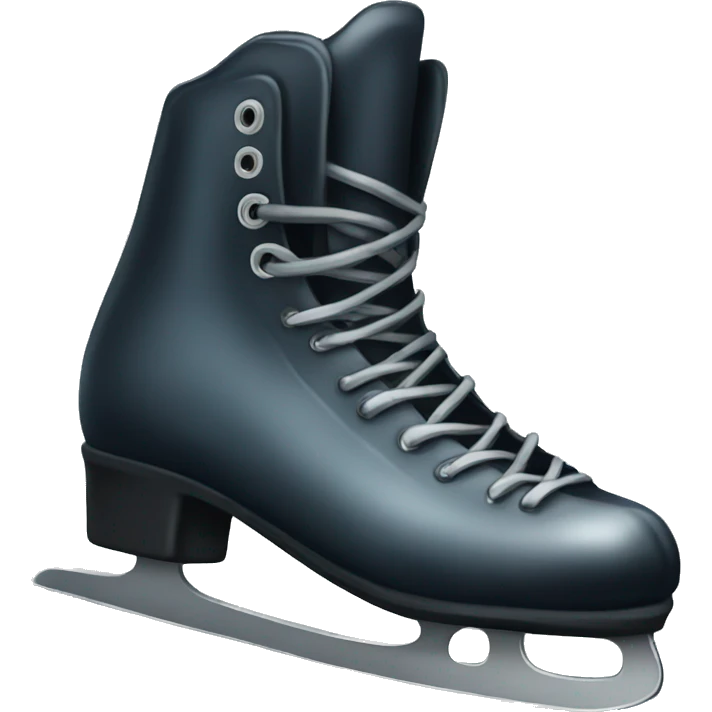 Black ice skate emoji