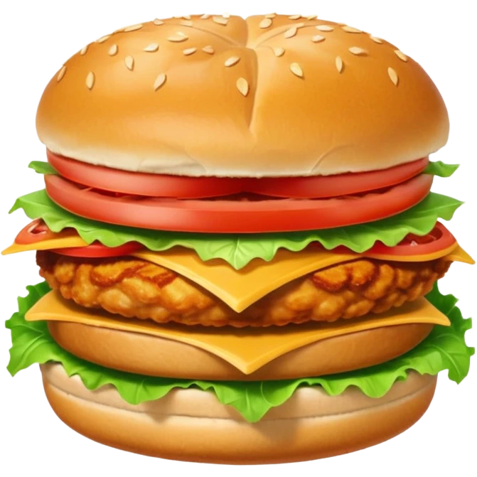 Spicy stacked chicken sandwich emoji