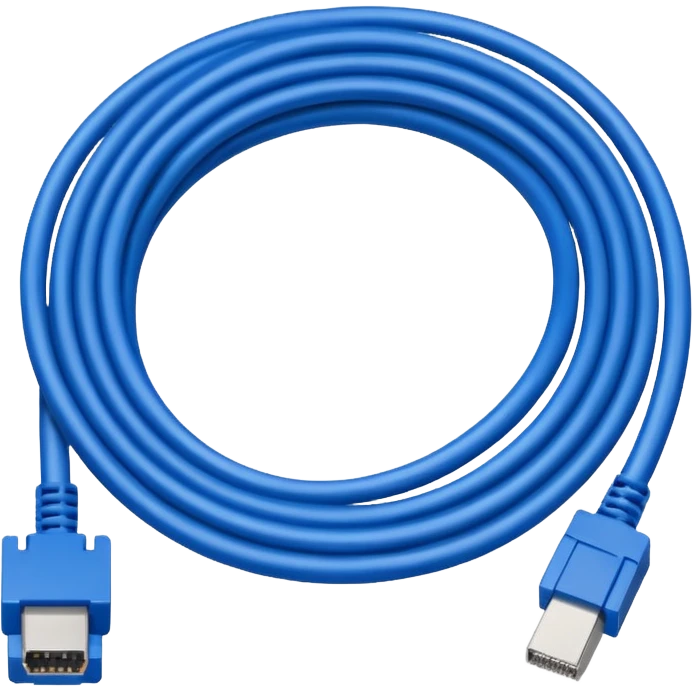 8 bit pixel art ethernet cable with RJ45 connector emoji emoji