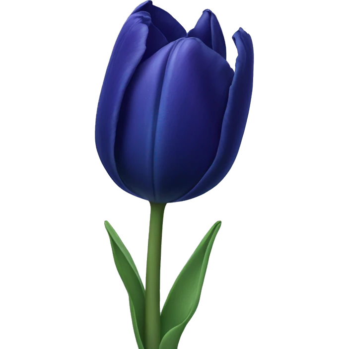 dark blue tulip emoji