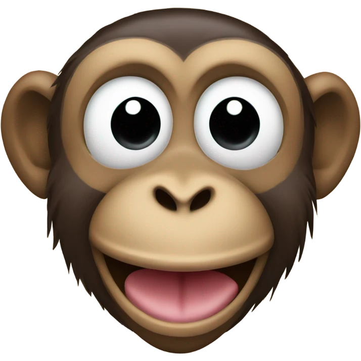A monkey sticking his tongue out  emoji