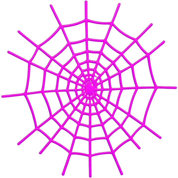 neon cobweb emoji