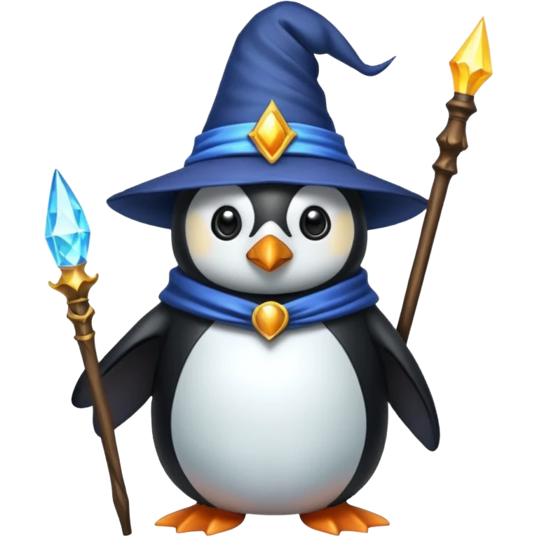 Penguin Wizard emoji