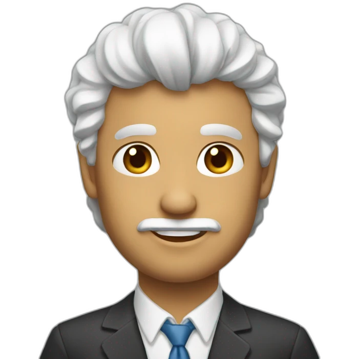Hombre mayor con poco pelo emoji