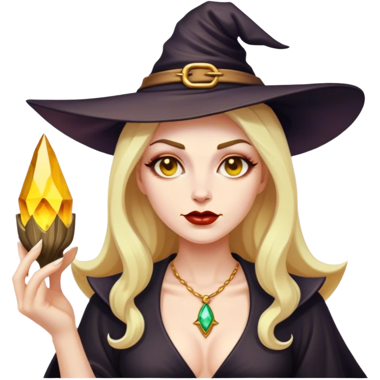 Gold digger witch emoji