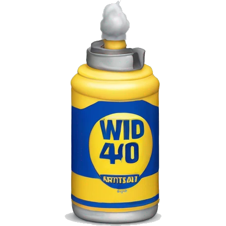 40th birthday with wd40 emoji