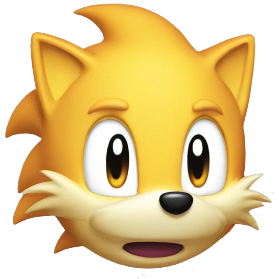tails head, sonic emoji