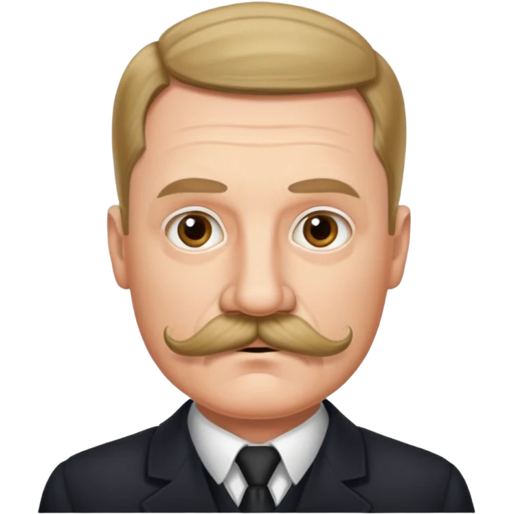 Adolf mustache emoji emoji