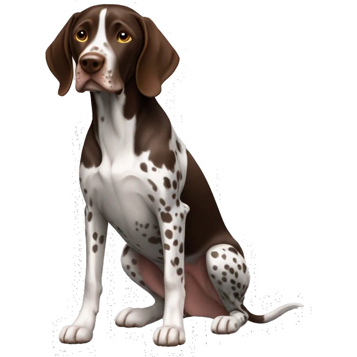 German Shorthaired Pointer Dog Breed Full Body emoji