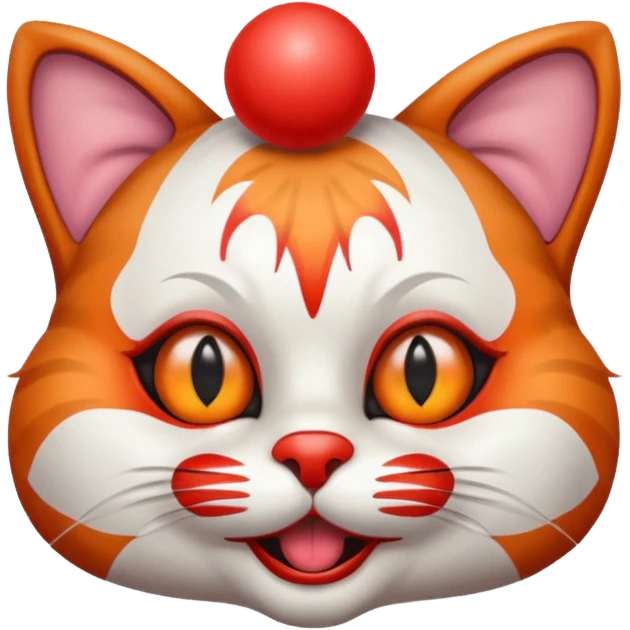 cat clown emoji