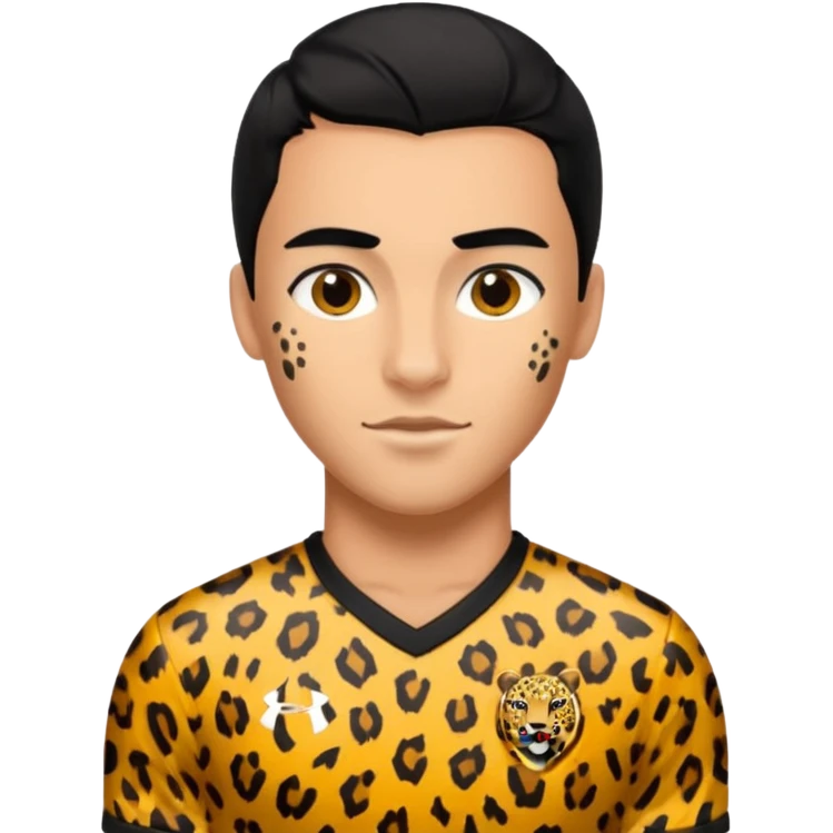 Footballer's leopard emoji