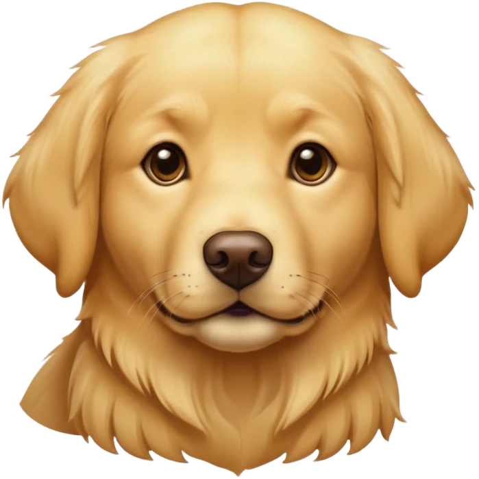 Golden long hair Labrador  emoji