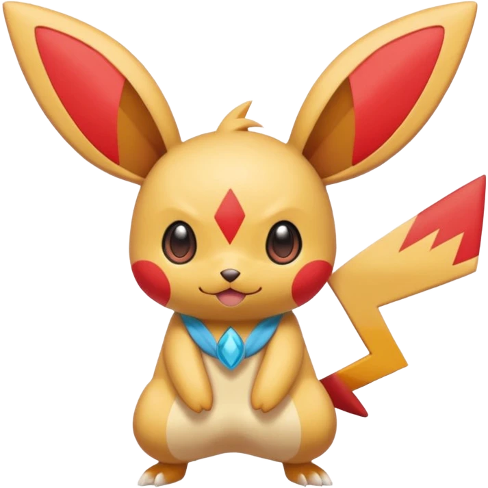 Plusle-Pichu-Victini-fusion, full body emoji