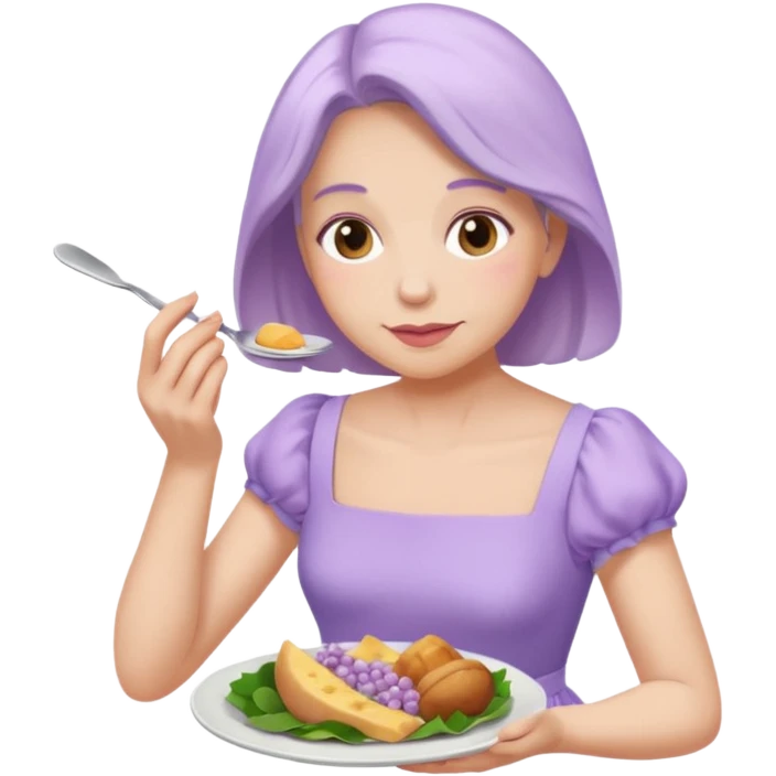 lilac eating disorder emoji