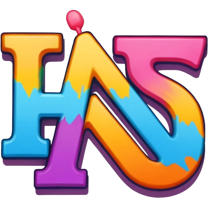 Сделай граффити, надпись "CNS" emoji