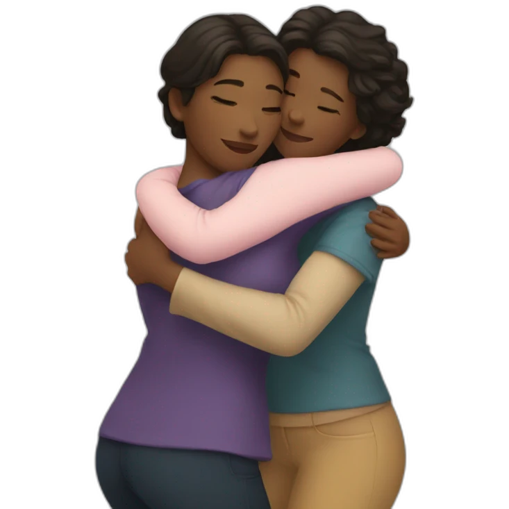 2 Women hug emoji