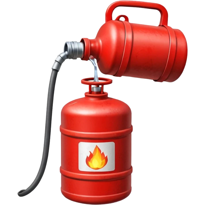 red american gas canister pouring diesel emoji