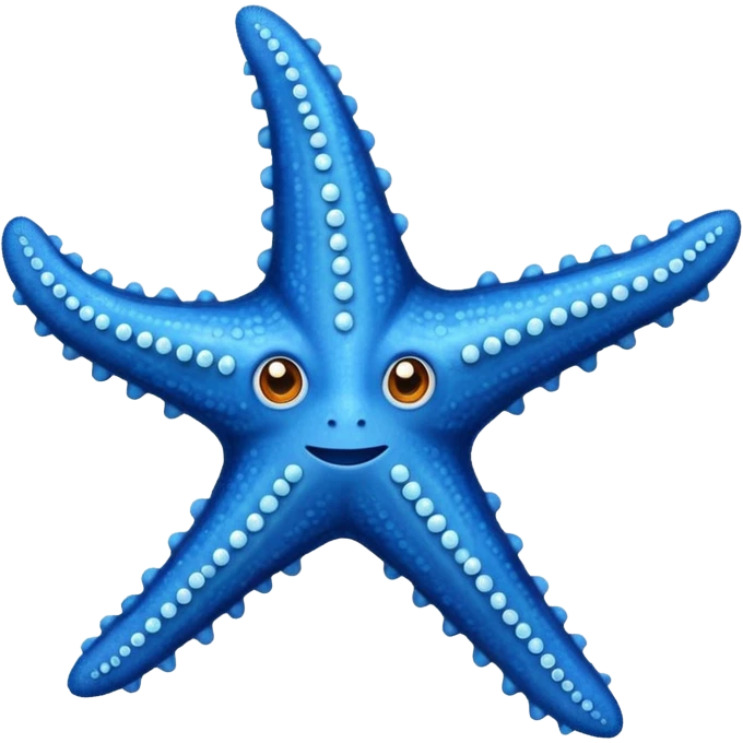 Blue starfish emoji