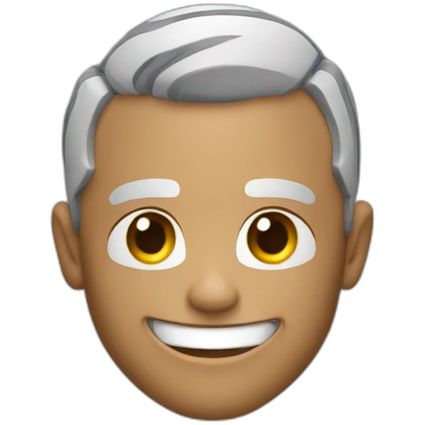 a football menacingly smiling emoji