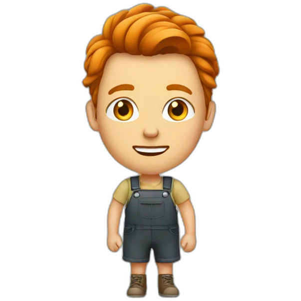 Personne rousse qui travaille emoji
