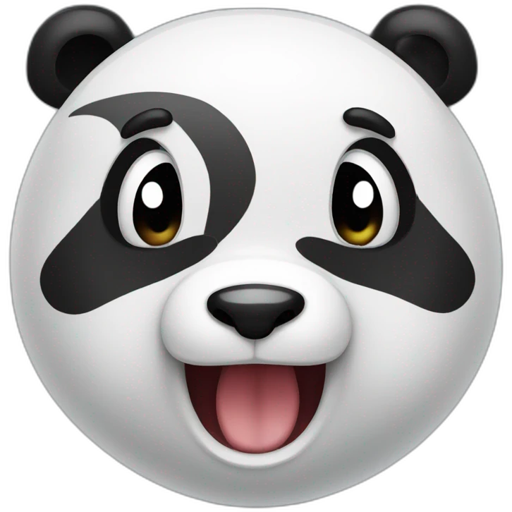 panda boy screaming emoji