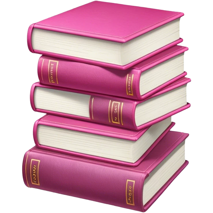 Libros rosas emoji