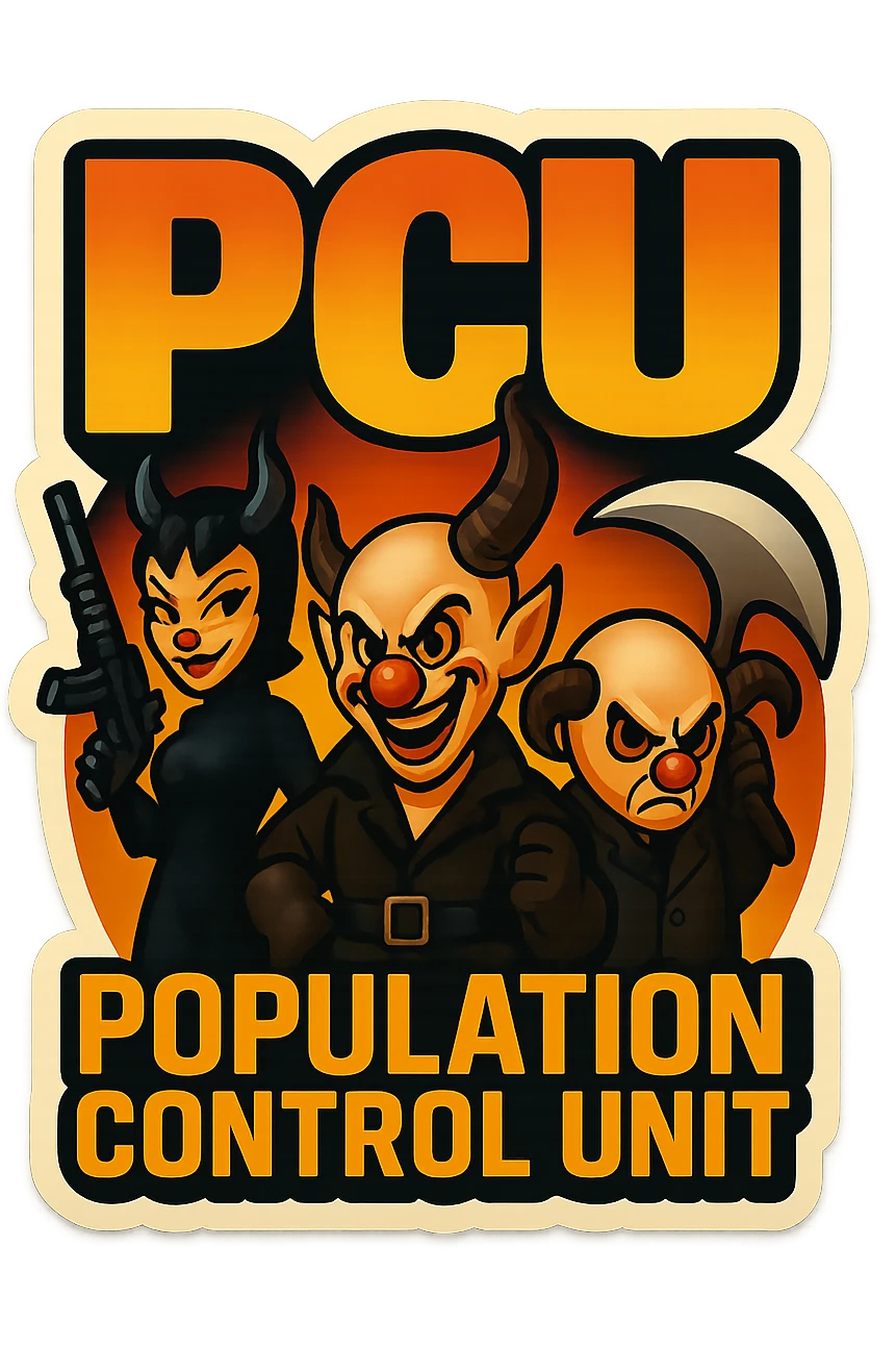 render a playing card back design for PCU emoji