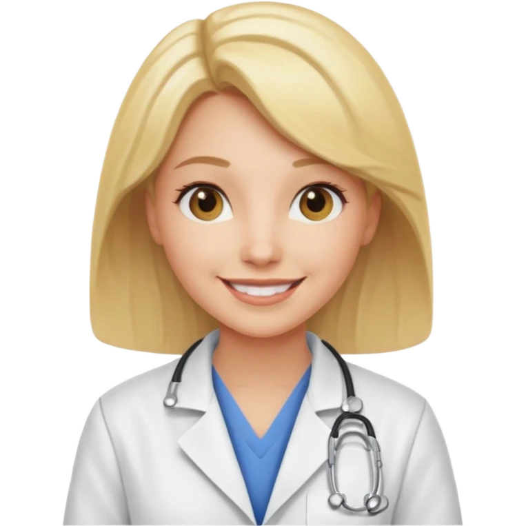 female blonde vet emoji