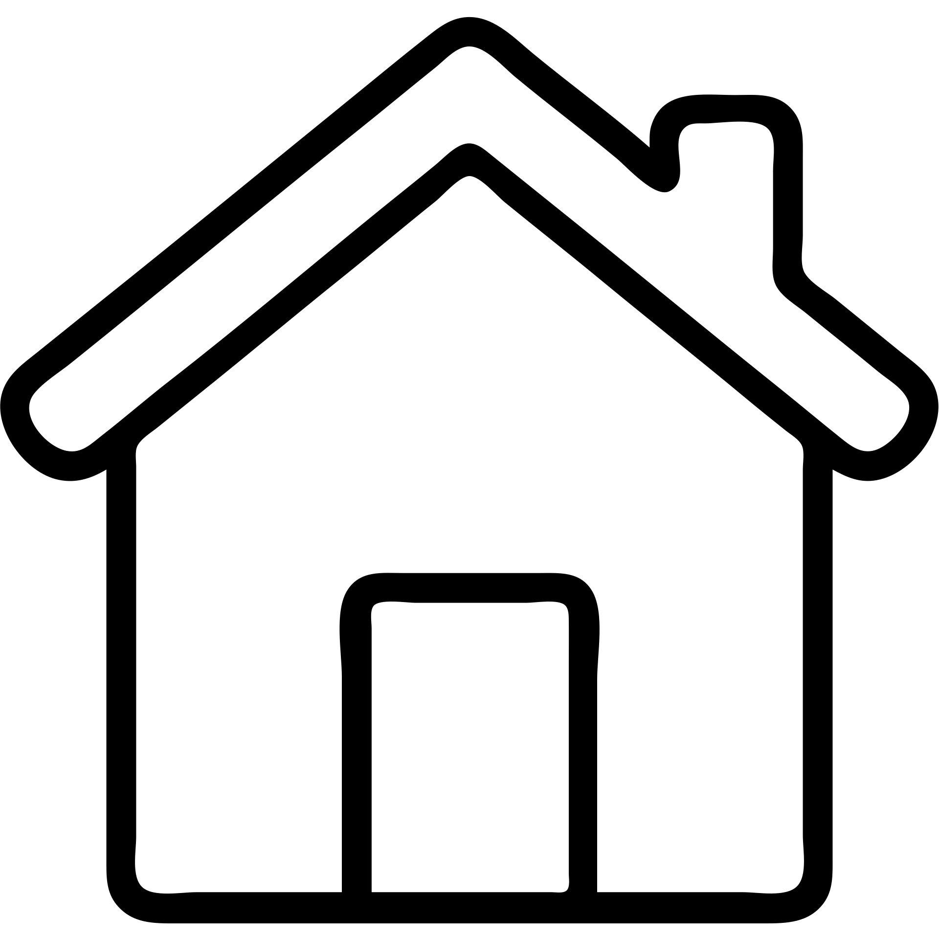 white 2D house, outlined, no shading emoji