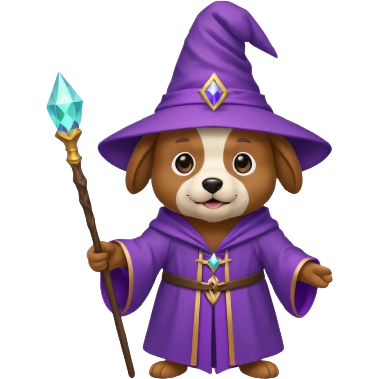 Dog wizard emoji
